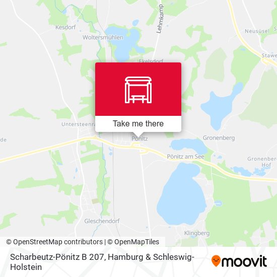 Scharbeutz-Pönitz B 207 map