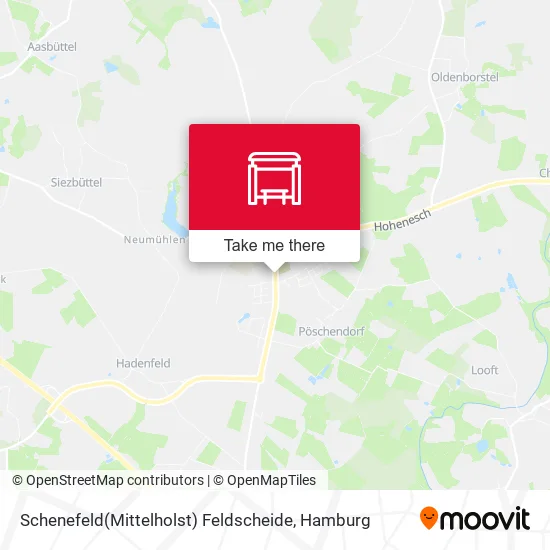Карта Schenefeld(Mittelholst) Feldscheide