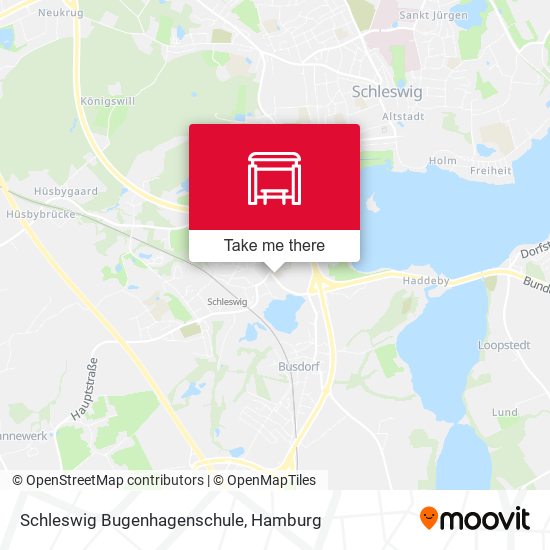 Schleswig Bugenhagenschule map