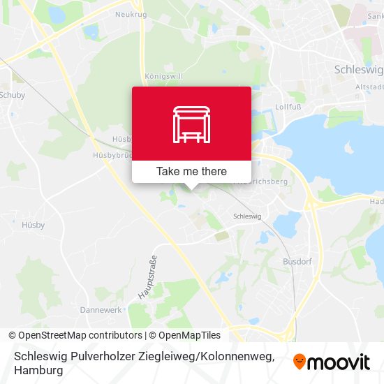 Карта Schleswig Pulverholzer Ziegleiweg / Kolonnenweg