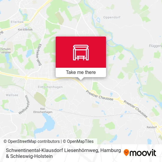 Карта Schwentinental-Klausdorf Liesenhörnweg