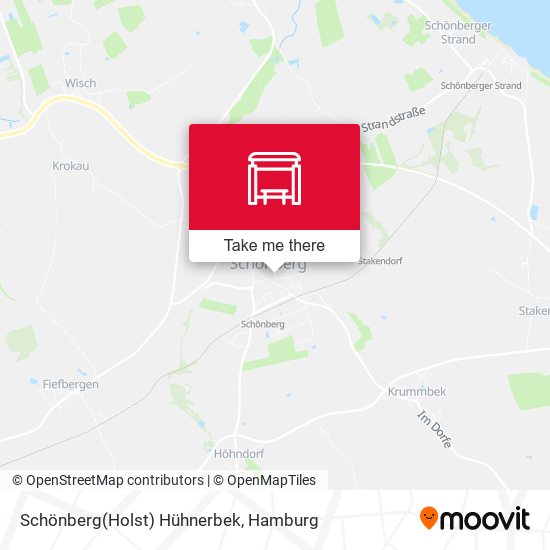 Schönberg(Holst) Hühnerbek map