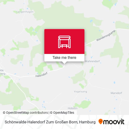 Schönwalde-Halendorf Zum Großen Born map