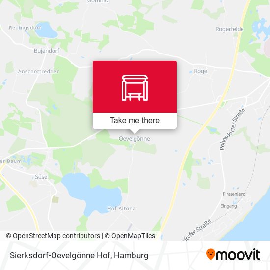 Sierksdorf-Oevelgönne Hof map