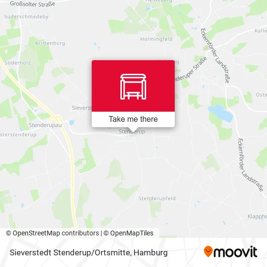 Карта Sieverstedt Stenderup / Ortsmitte