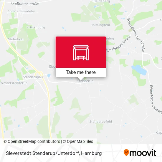 Карта Sieverstedt Stenderup / Unterdorf
