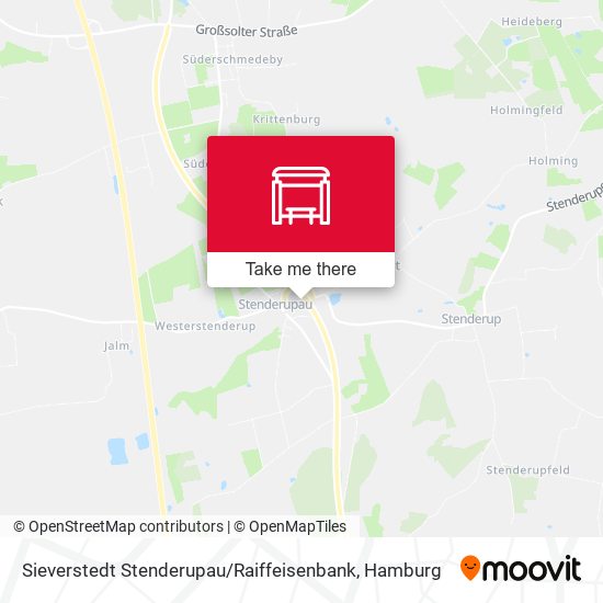 Sieverstedt Stenderupau / Raiffeisenbank map