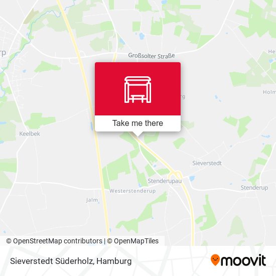 Sieverstedt Süderholz map