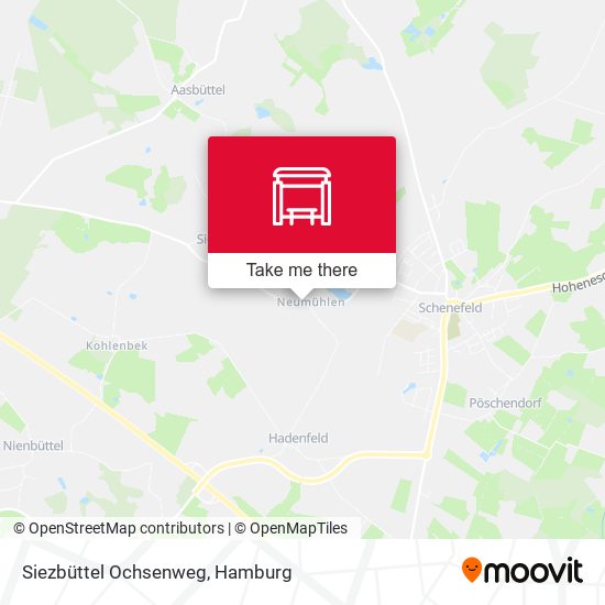 Siezbüttel Ochsenweg map