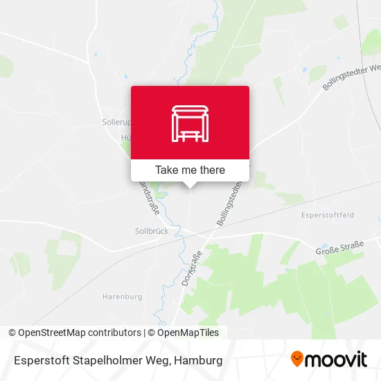 Карта Esperstoft Stapelholmer Weg