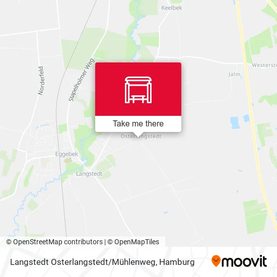 Карта Langstedt Osterlangstedt / Mühlenweg