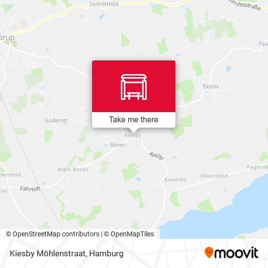 Kiesby Möhlenstraat map