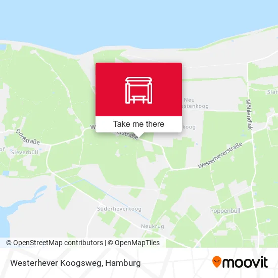 Карта Westerhever Koogsweg