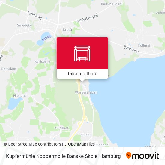 Kupfermühle Kobbermølle Danske Skole map