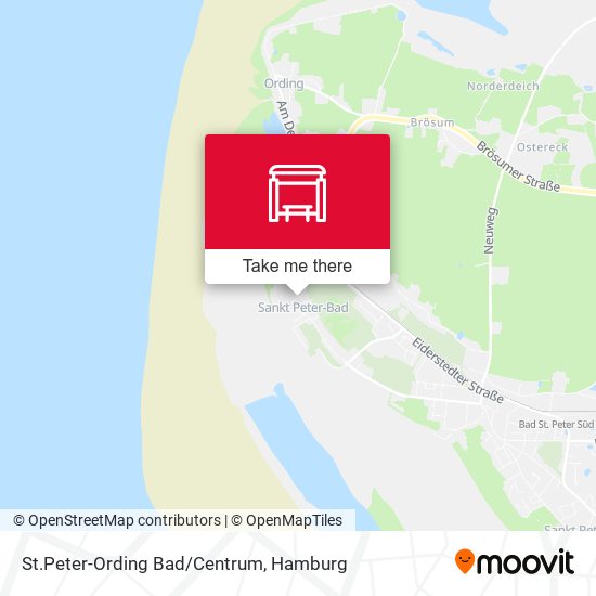 St.Peter-Ording Bad/Centrum map