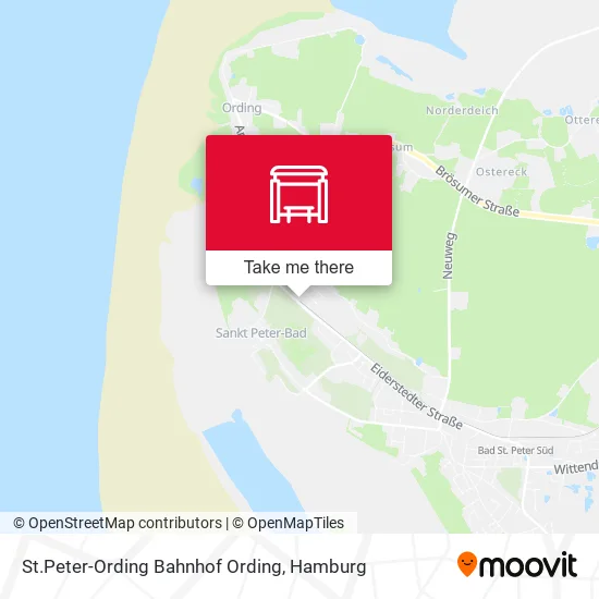 Карта St.Peter-Ording Bahnhof Ording