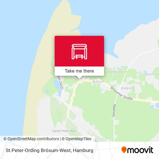 St.Peter-Ording Brösum-West map