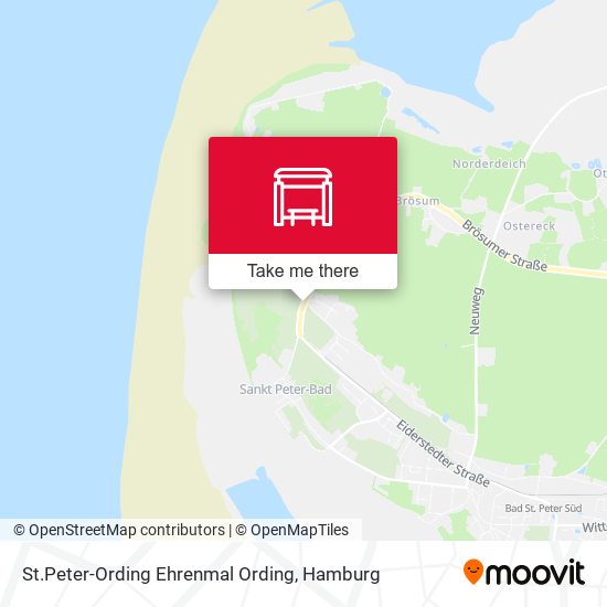 St.Peter-Ording Ehrenmal Ording map