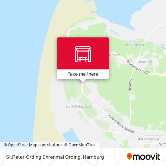 Карта St.Peter-Ording Ehrenmal Ording
