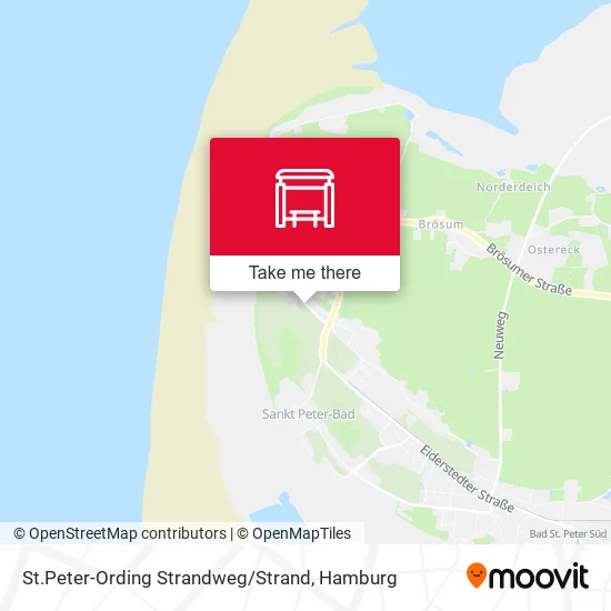Карта St.Peter-Ording Strandweg / Strand