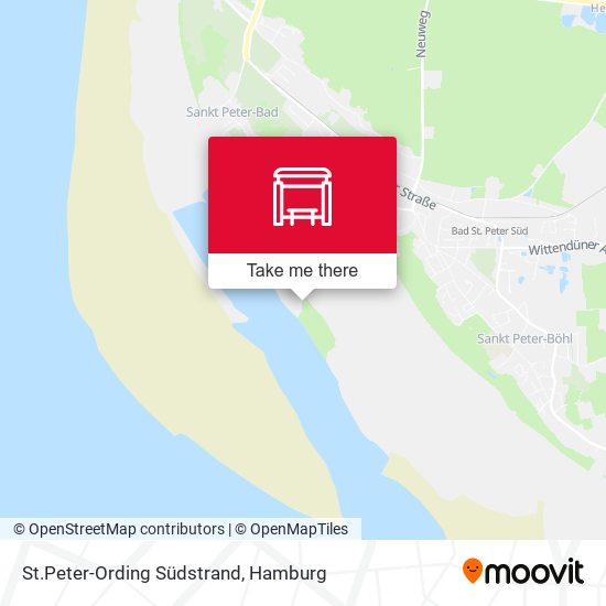 St.Peter-Ording Südstrand map