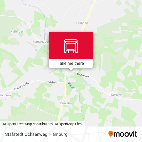 Stafstedt Ochsenweg map