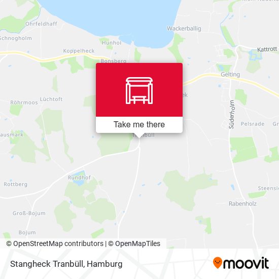 Stangheck Tranbüll map