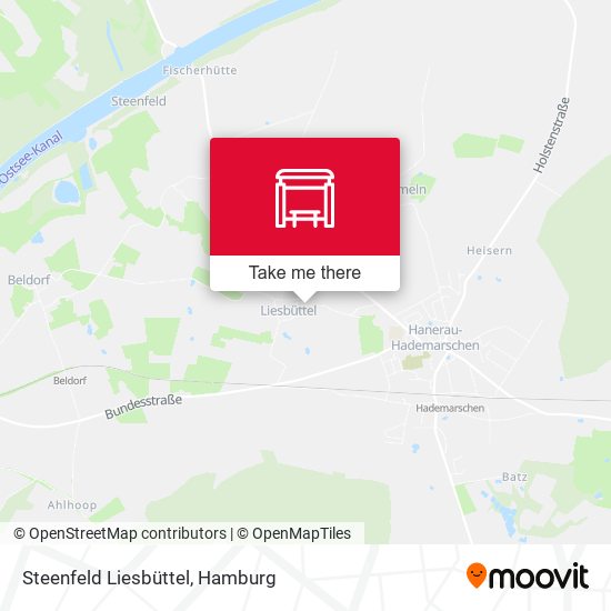 Steenfeld Liesbüttel map