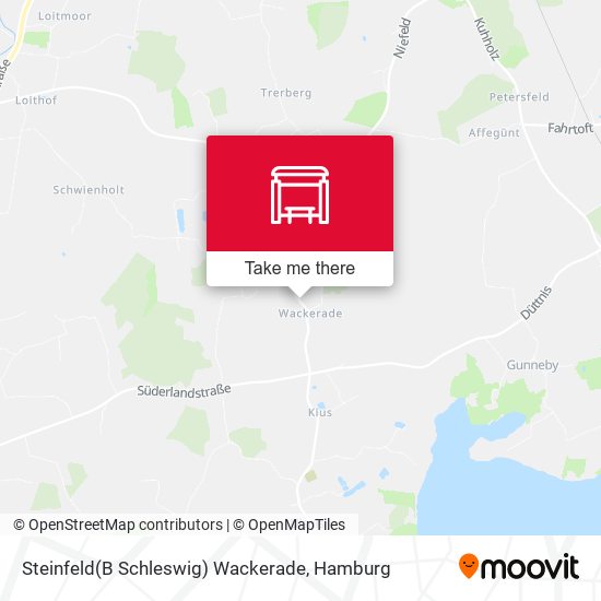 Steinfeld(B Schleswig) Wackerade map