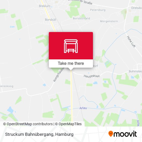 Struckum Bahnübergang map