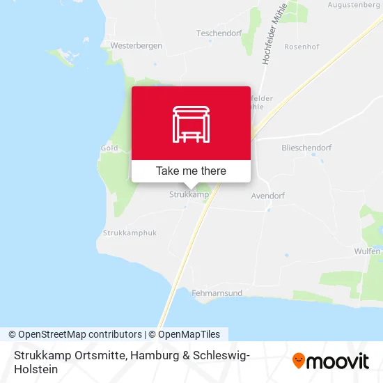 Карта Strukkamp Ortsmitte