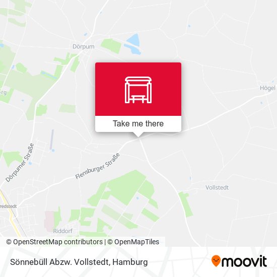 Sönnebüll Abzw. Vollstedt map