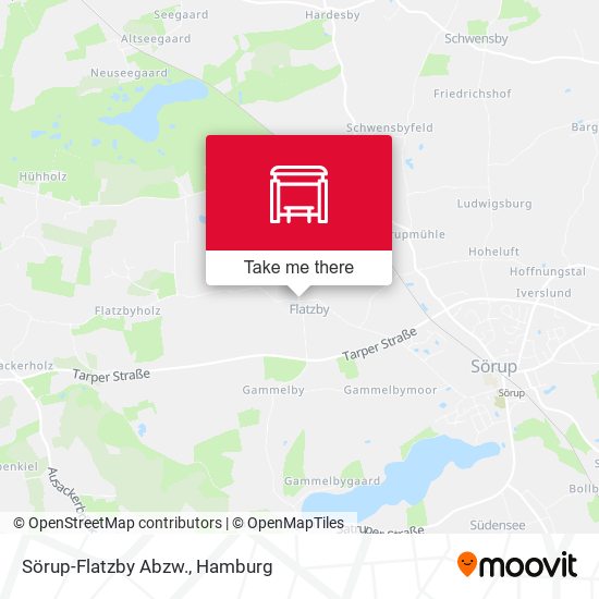 Sörup-Flatzby Abzw. map
