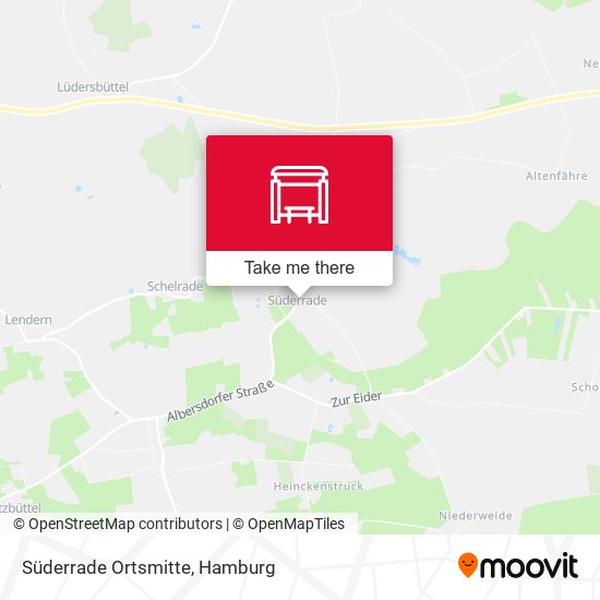 Süderrade Ortsmitte map