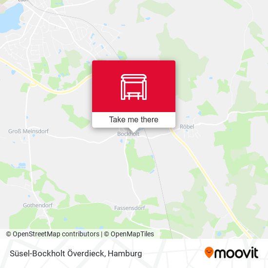 Süsel-Bockholt Överdieck map