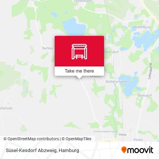 Süsel-Kesdorf Abzweig map