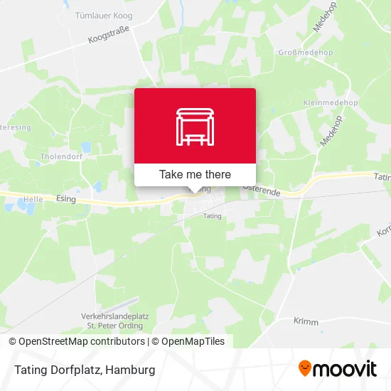 Карта Tating Dorfplatz