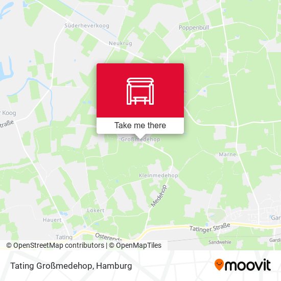 Tating Großmedehop map