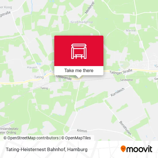 Карта Tating-Heisternest Bahnhof