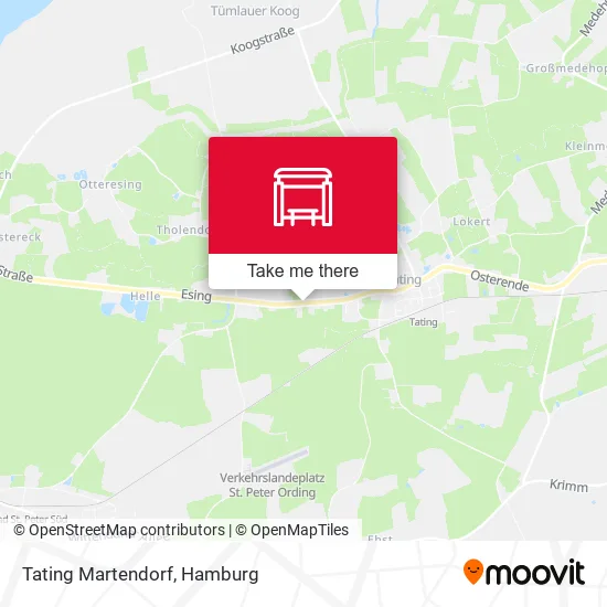 Карта Tating Martendorf
