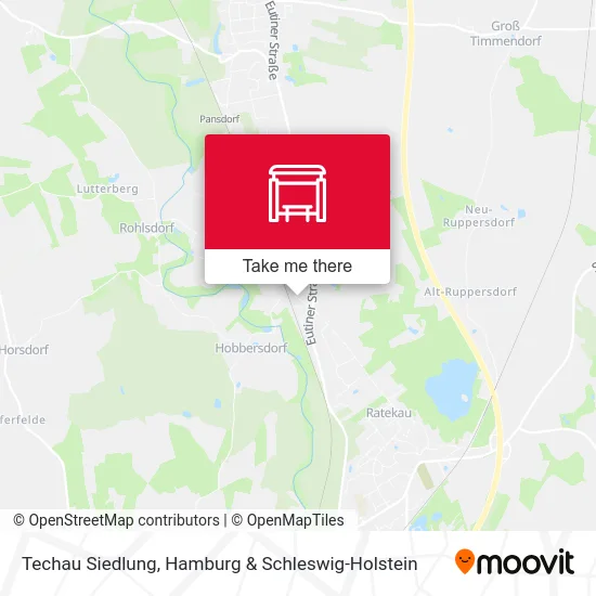 Карта Techau Siedlung