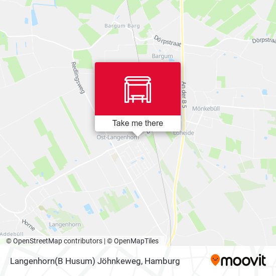 Langenhorn(B Husum) Jöhnkeweg map