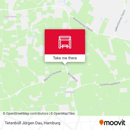Tetenbüll Jürgen Dau map