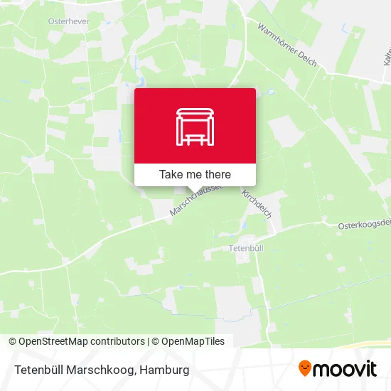 Карта Tetenbüll Marschkoog
