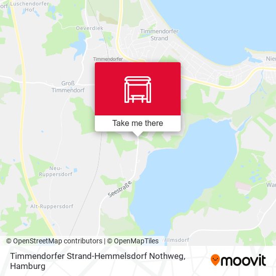 Timmendorfer Strand-Hemmelsdorf Nothweg map
