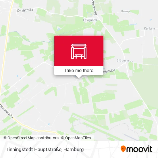 Карта Tinningstedt Hauptstraße