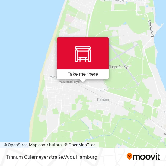 Карта Tinnum Culemeyerstraße/Aldi