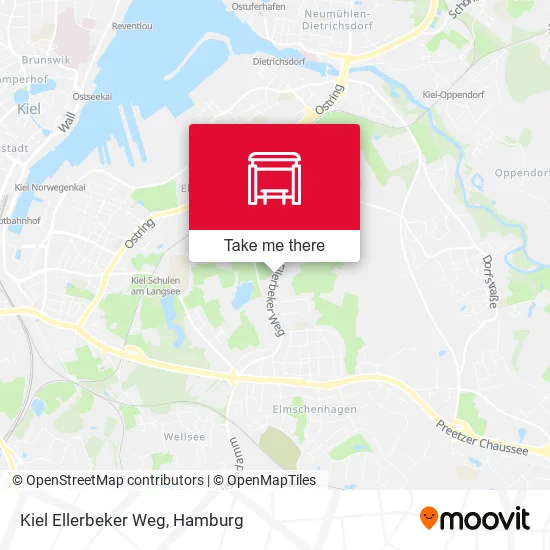 Карта Kiel Ellerbeker Weg