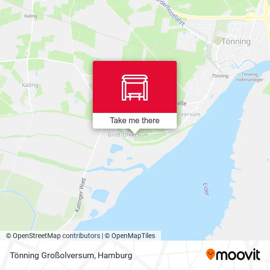 Карта Tönning Großolversum