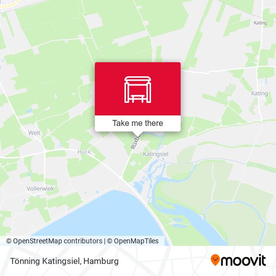 Tönning Katingsiel map